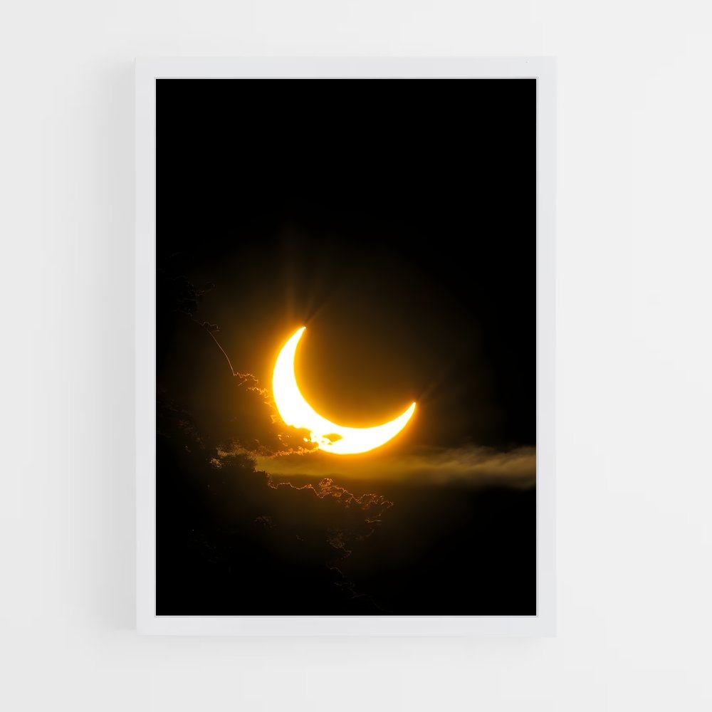 Poster Lune et Soleil – affiche Système solaire (vue 3)